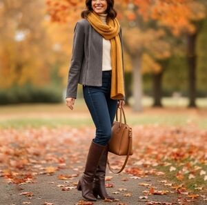 Calvin Klein Gray Faux Suede Jacket